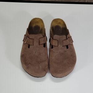 Birkenstock Brown Oiled Leather  Clog-style Sandals  Sz 46 13